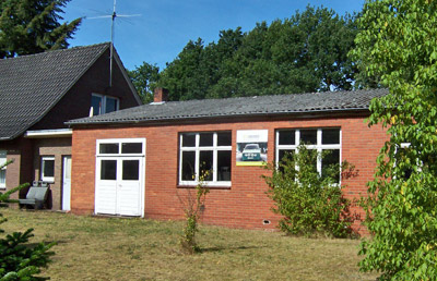 Werkstatt von der Straße aus